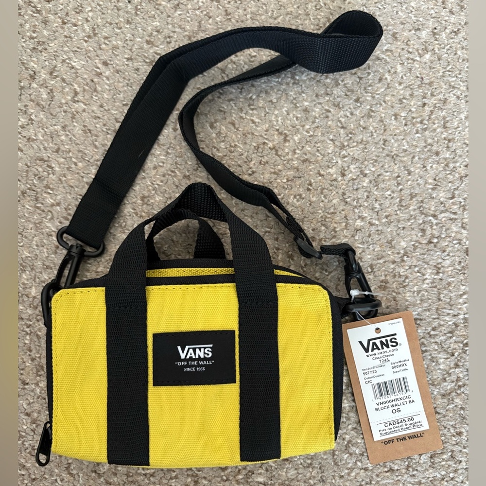NEW Vans Block Wallet- Yellow - Picture 3 of 12